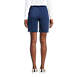 Women's High Rise Sport Knit Elastic Waist Denim Jean Shorts, Back