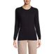 Women's Cotton Modal Long Sleeve Textured Stitch Pullover Sweater, Front