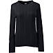 Women's Plus Size Cotton Modal Long Sleeve Textured Stitch Pullover Sweater, Front