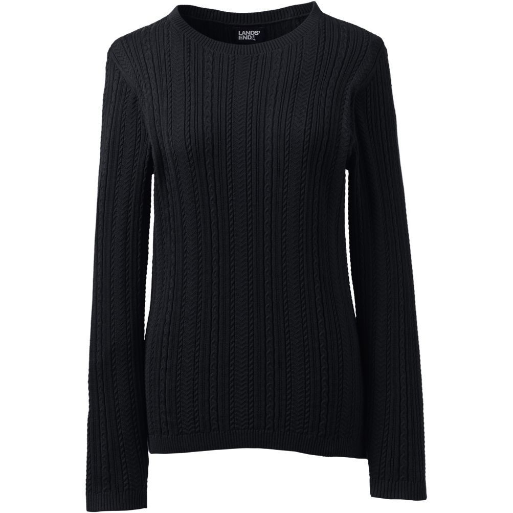 Black Vented Side Seam Sweater