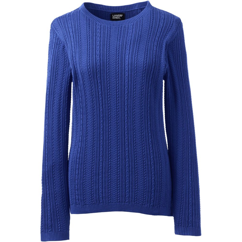 Shops Women's long-sleeved sweater blue