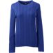 Women's Cotton Modal Long Sleeve Textured Stitch Pullover Sweater, Front