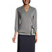 Women's Cotton Modal 3/4 Sleeve Tie Waist Pullover Sweater, Front