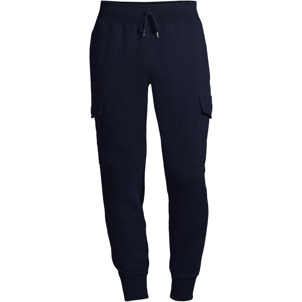 Plush Lounge Cargo Sweatpants - Black