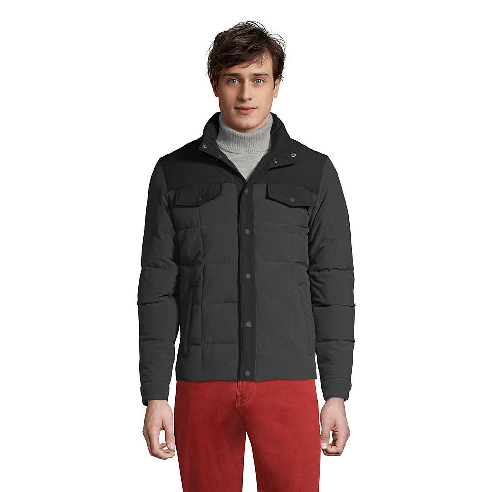 Lands End Men's Quilted Stretch Down Jacket (3 colors)