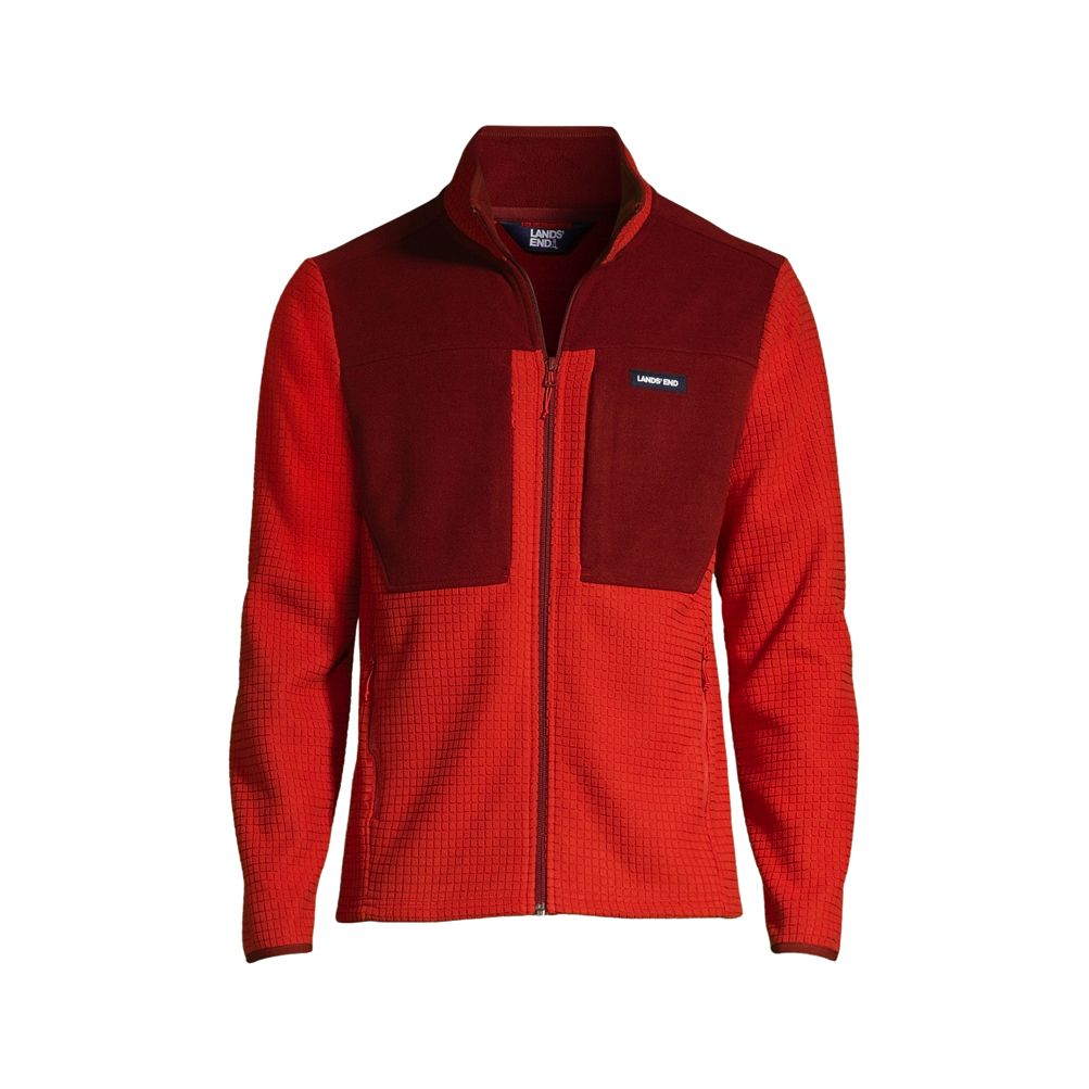 Lands end zip outlet up fleece