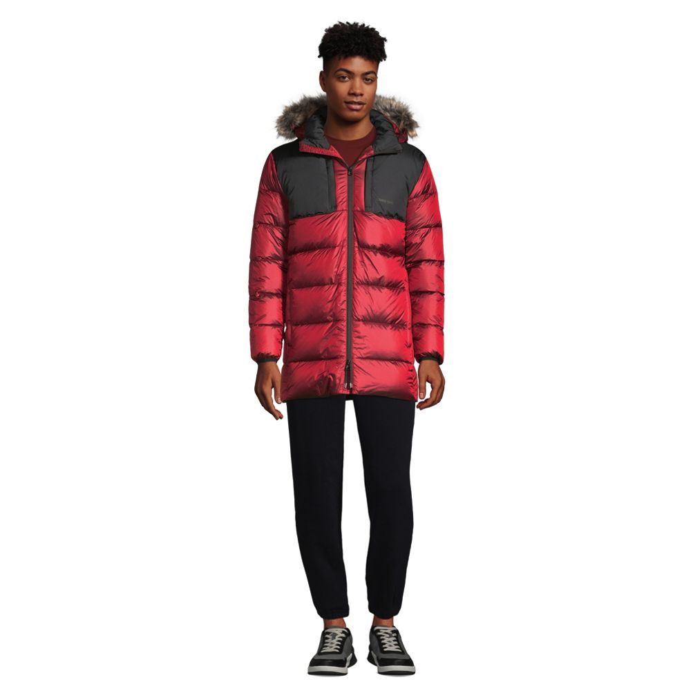 Men s Down Wide Channel Parka Lands End