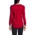 Women's Shirred Long Sleeve Split Neck Blouse, Back