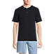 Men's Knit Rib Short Sleeve Henley Pajama Shirt, Front