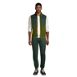 Men's Tall Grid Fleece Vest, alternative image