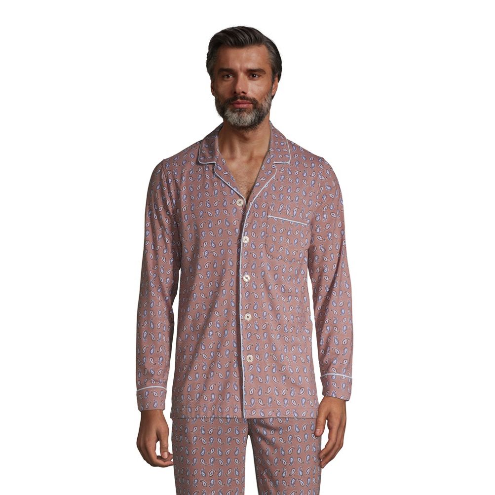 Mens long discount sleeve pajama shirts