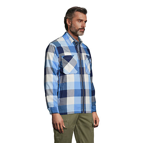 Insulated Flannel Shirt Jackets | Lands' End