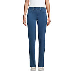 Women's Starfish Elastic Waist Knit Jeans Mid Rise, Front