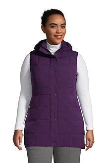 Women's Hooded Down Gilet with Stretch