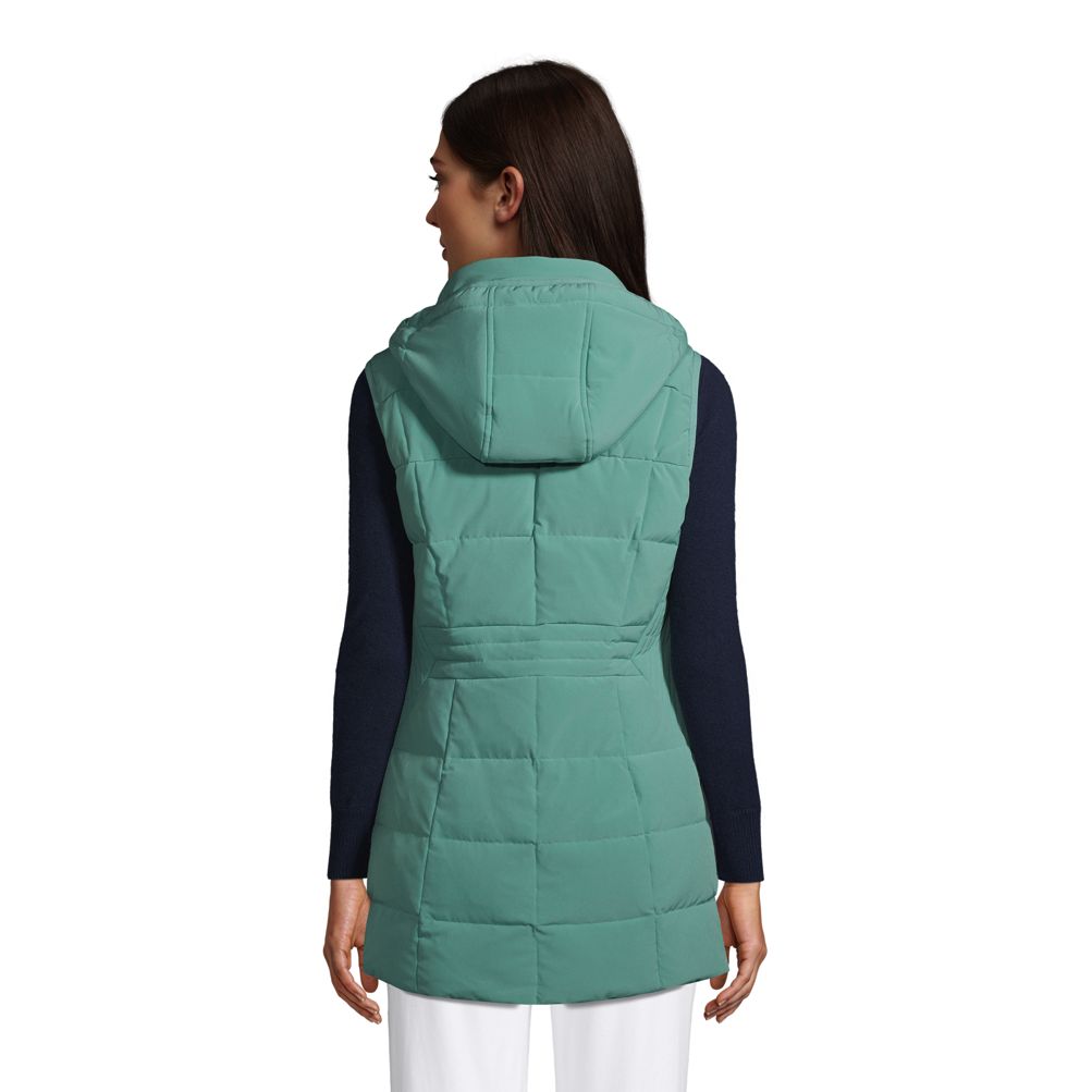 Long quilted gilet - Woman