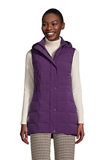 Women's Hooded Down Gilet with Stretch