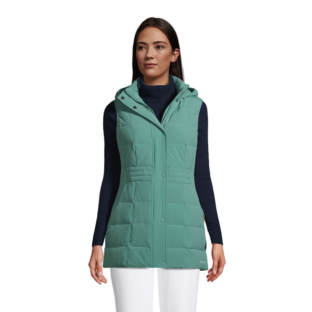 Lands end store puffer vest womens