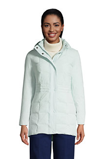Women's Quilted Down Coat with Stretch 