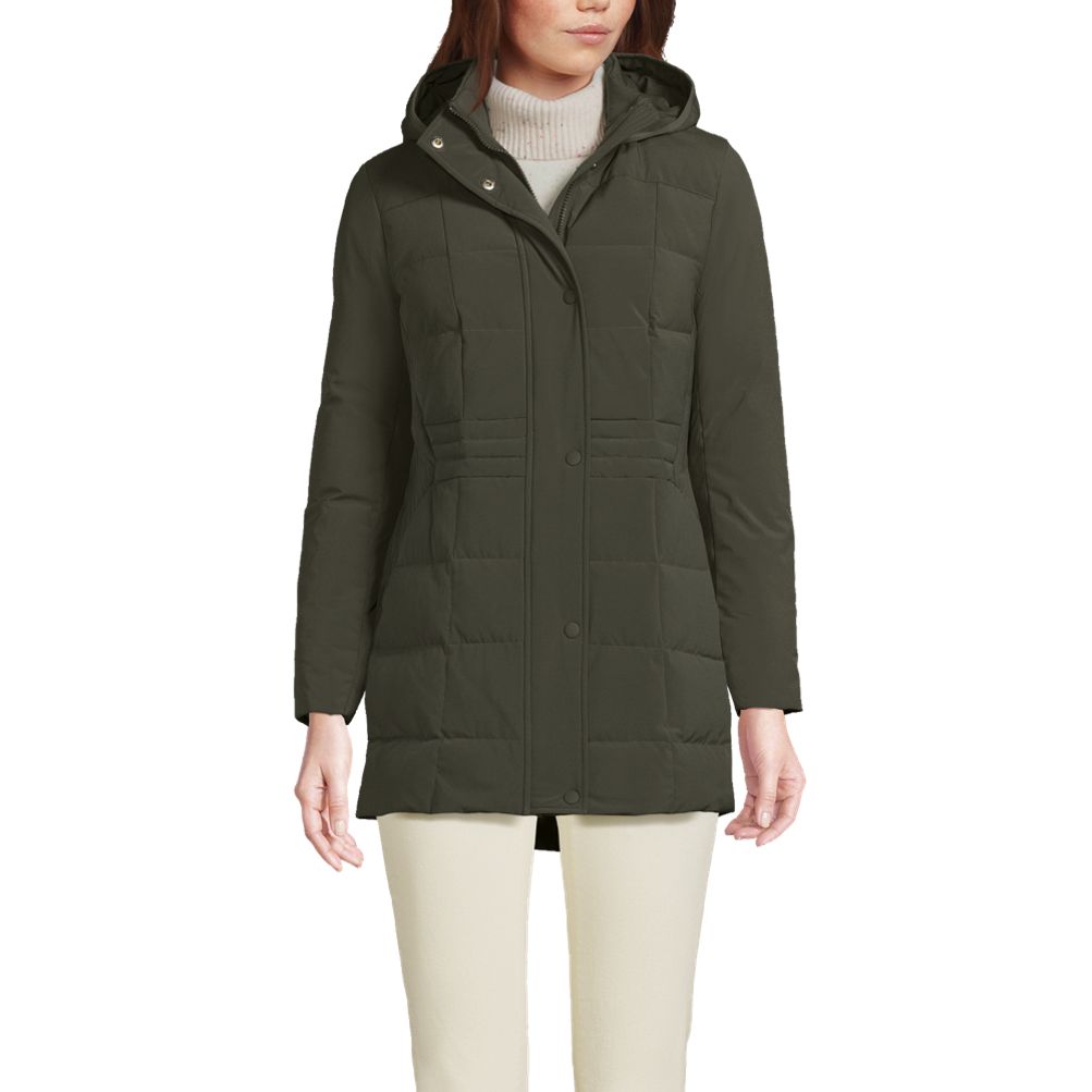 Women s Quilted Stretch Down Coat Lands End