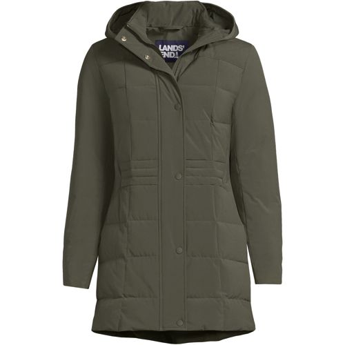 Lands end fit and flare clearance coat