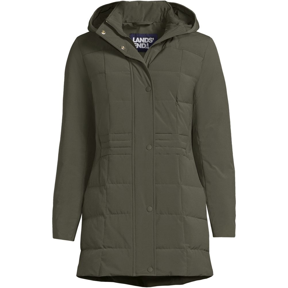 Women s Quilted Stretch Down Coat Lands End