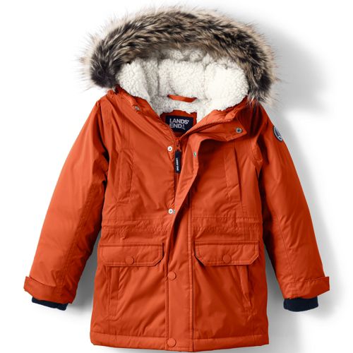 Lands end boys winter hot sale coat