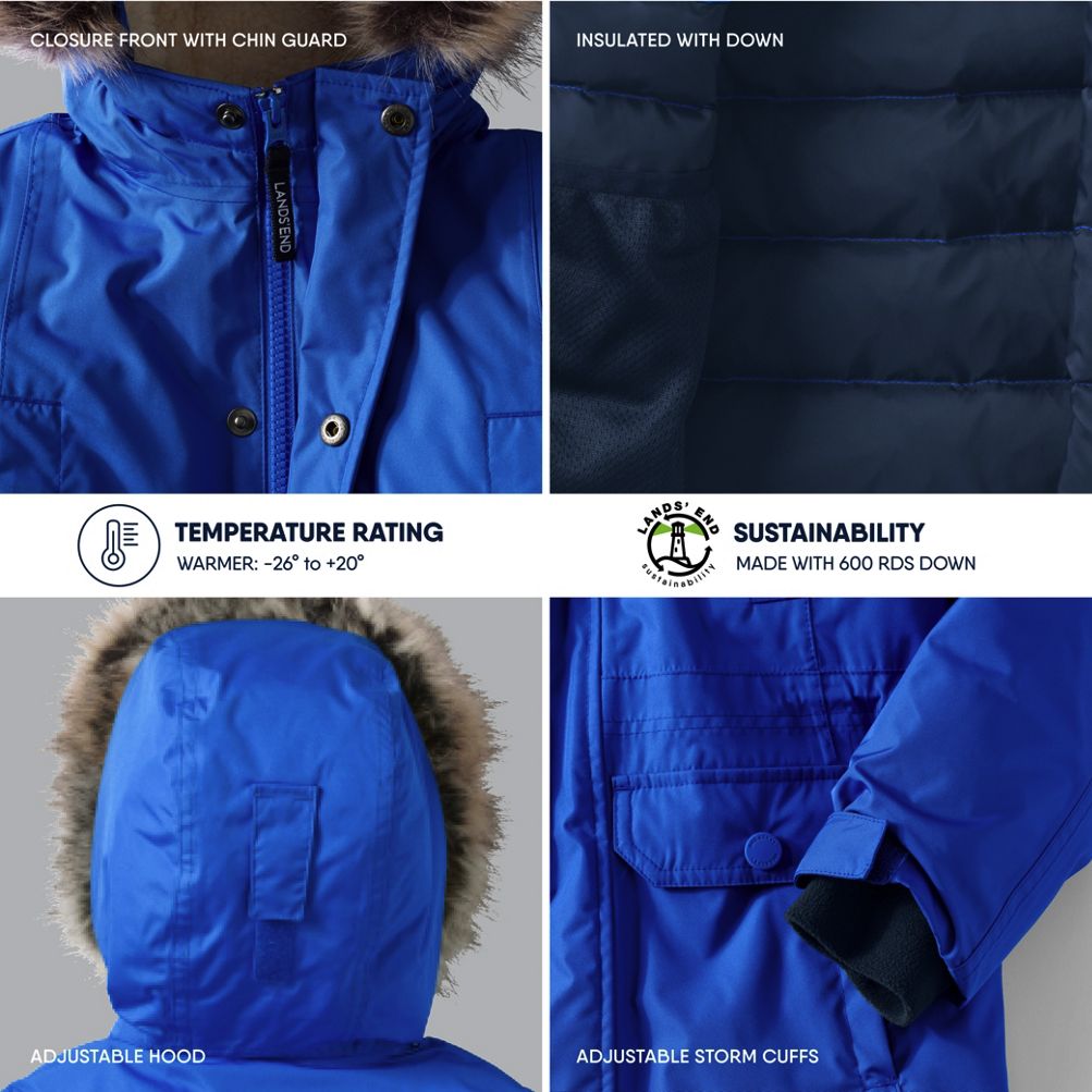 Lands end 600 down jacket sale