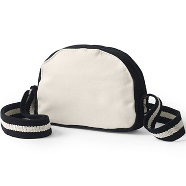 Kleine Canvas-Zippertasche mit Schulterriemen für Damen image number 1
