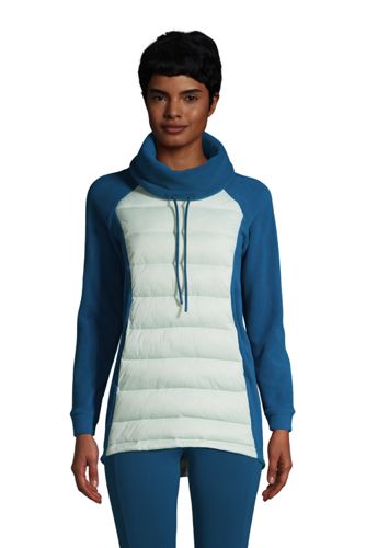 Women's Insulated Hybrid Fleece Pullover | Lands' End