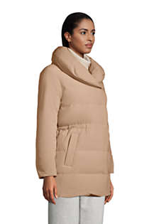 Women's Quilted Stretch Down Wrap Coat, alternative image