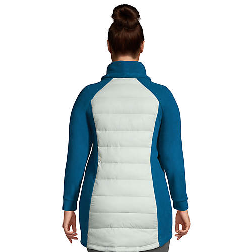 Women's Plus Size Insulated Hybrid Fleece Pullover - Secondary