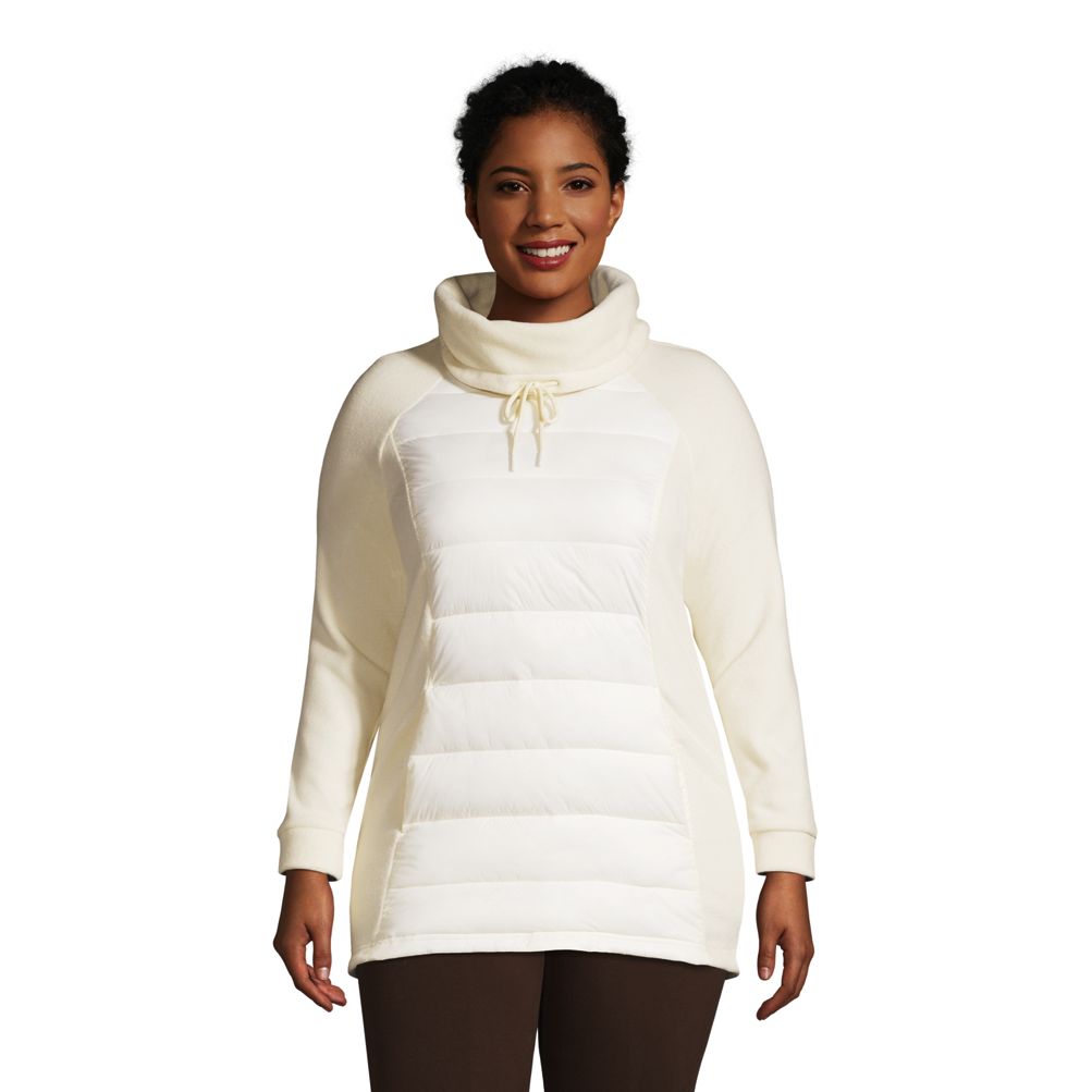 Women's Plus Size Insulated Hybrid Fleece Pullover