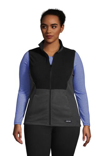 womens plus fleece vest