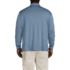 Men's Big Long Sleeve Cotton Supima Polo Shirt with Pocket, Back