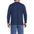 Men's Big and Tall Super-T Long Sleeve Henley Shirt, Back