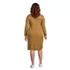 Women's Plus Size Lounge Crew Neck Dress Slounge, Back