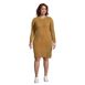 Women's Plus Size Lounge Crew Neck Dress Slounge, Front