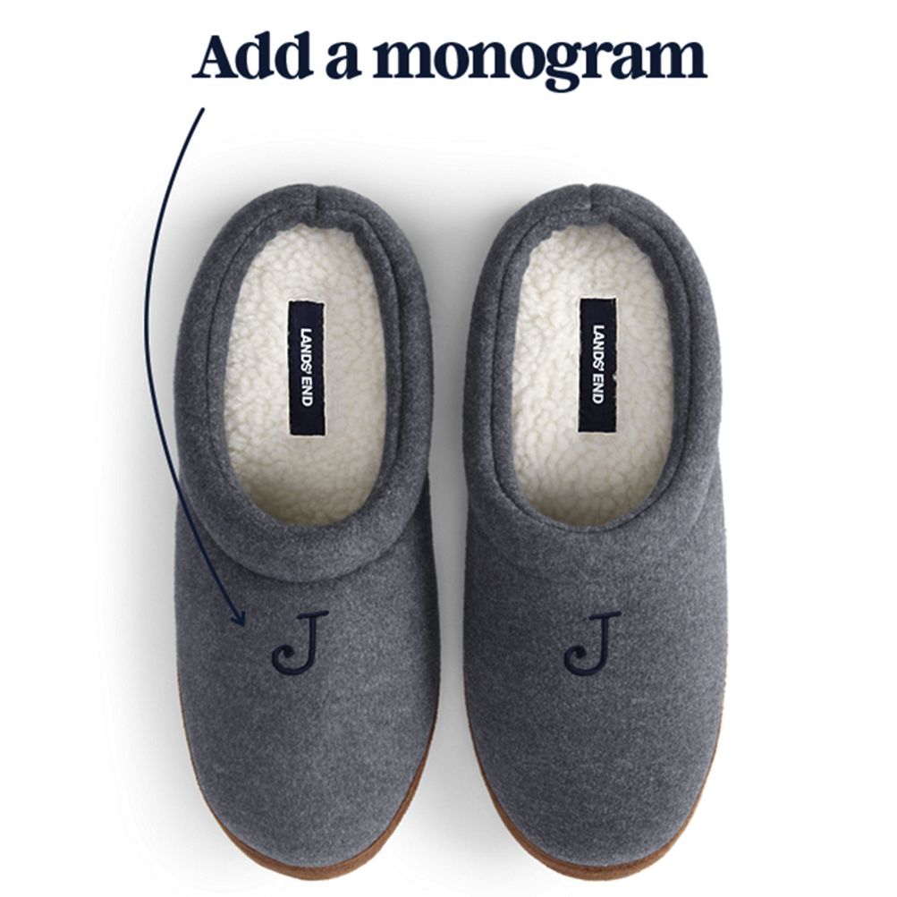 Plush-Lined Monogram Slipper Socks