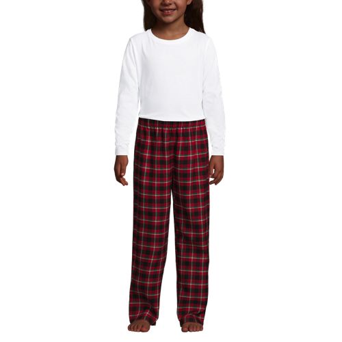Girls' Pajama Bottoms, Flannel Pajama Pants, Kids' Pajamas, Cotton 