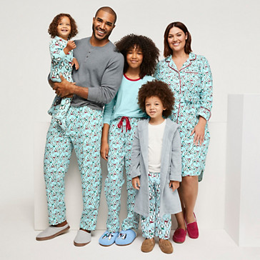Gemusterte Flanell-Pyjamahose für Kinder image number 1