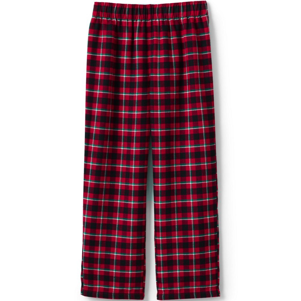 Girls Plaid Flannel Pajama Bottoms (Kids)