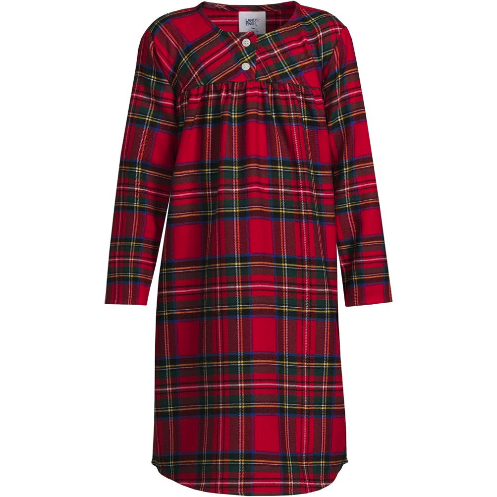 Lands end flannel nightshirt sale