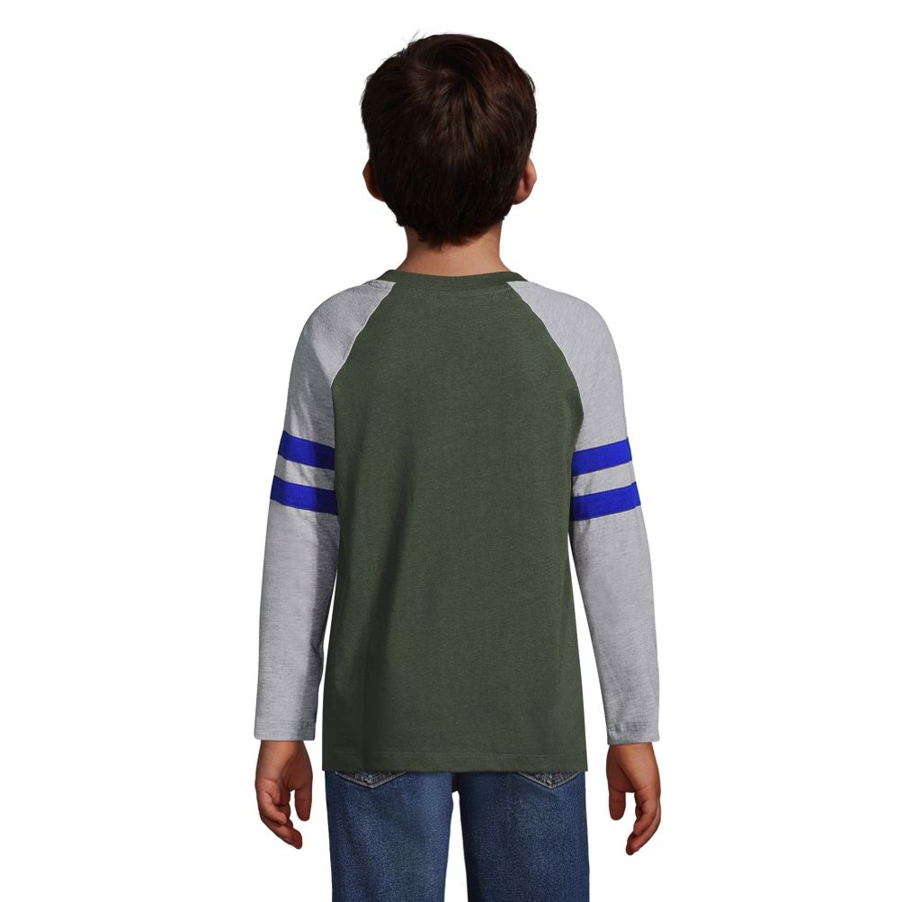 Boys Long Sleeve Raglan Graphic Tee | Lands' End