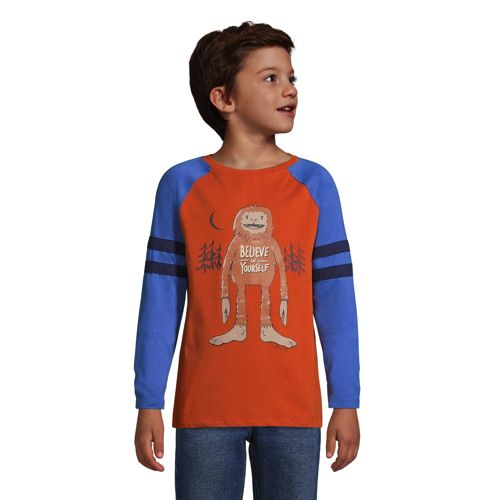 Langärmeliges Raglan-Grafik-T-Shirt für Jungen image number 1