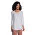 Women's Petite 3/4 Sleeve Peasant Tunic, Front