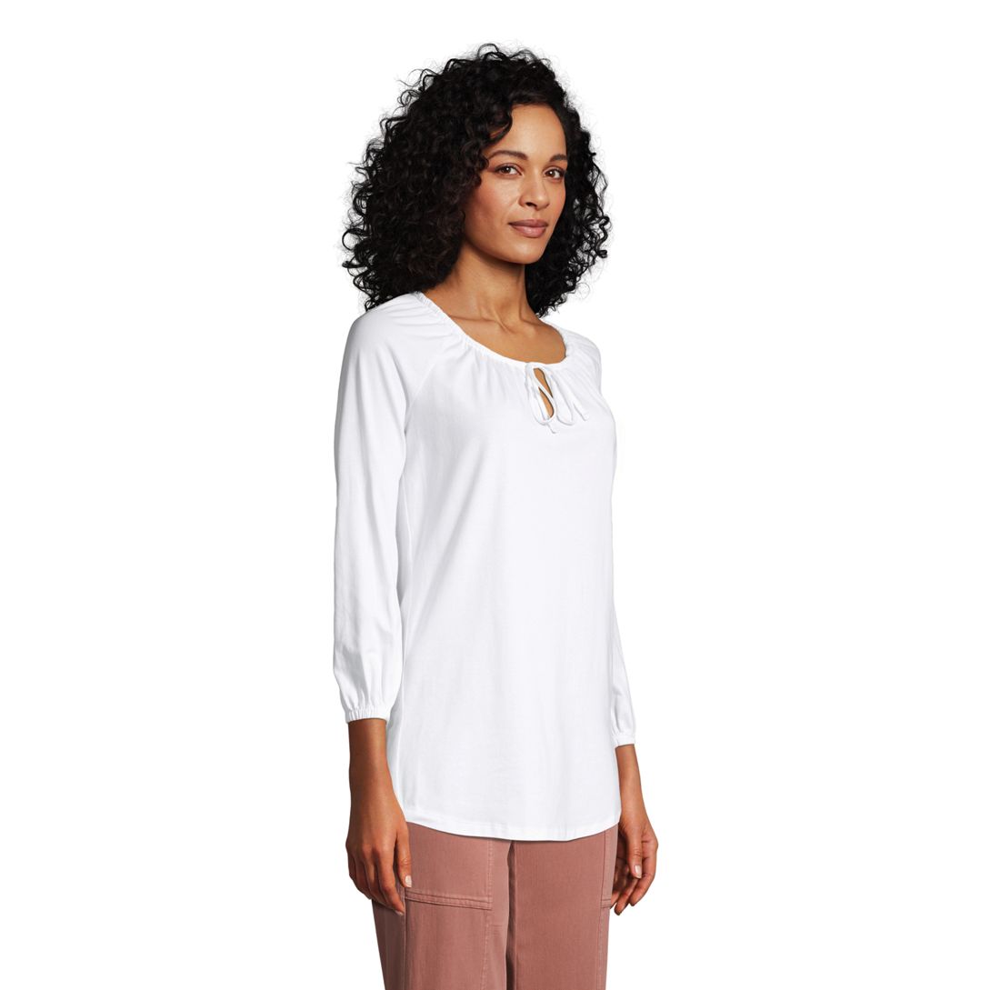 Women's 3/4 Sleeve Peasant Tunic