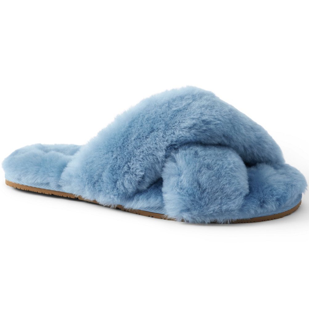 Lands end shearling discount slippers