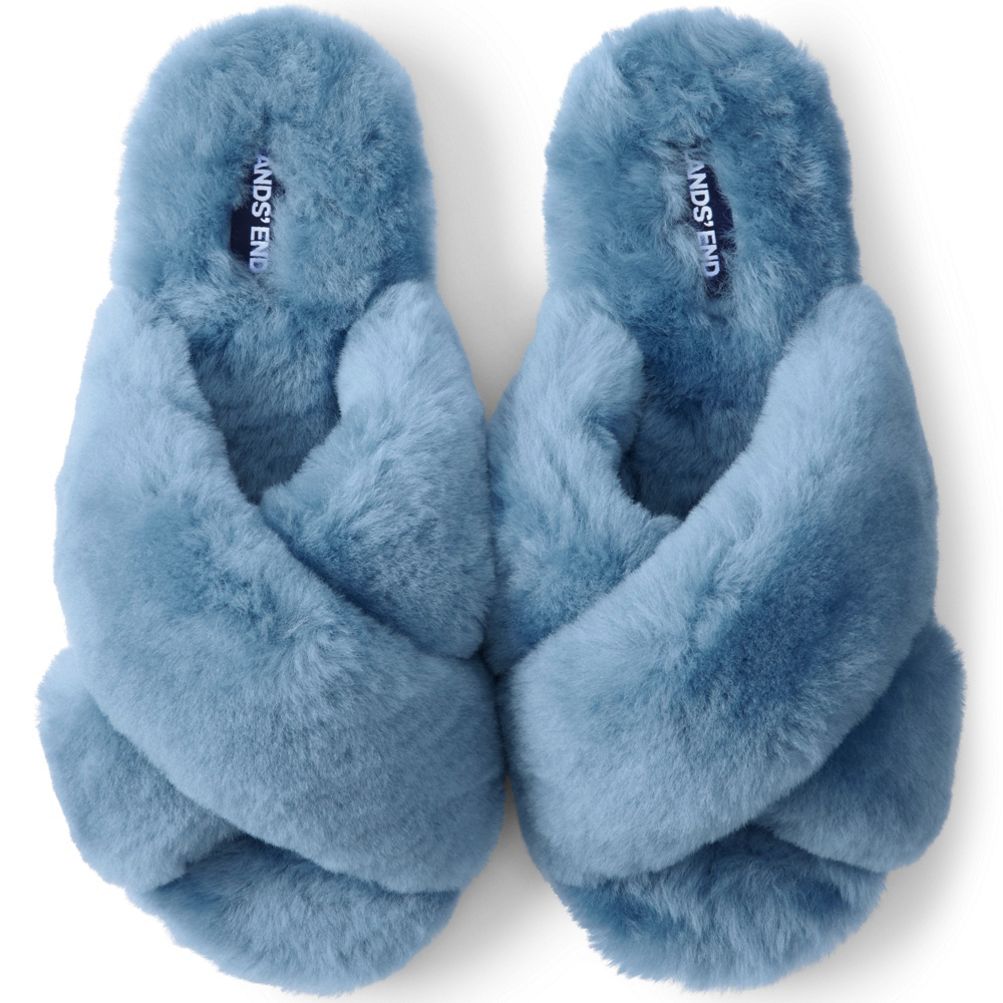 Fuzzy slippers hot sale womens