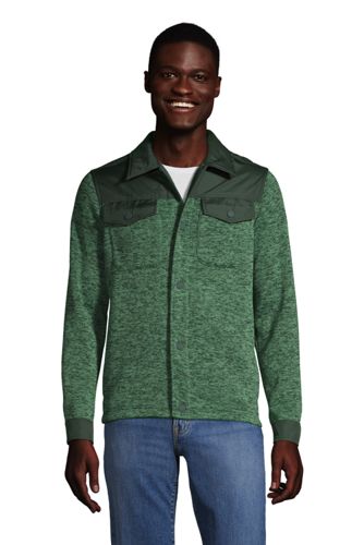 Klik Voorwaardelijk Verminderen Men's Sweater Fleece Shirt Jacket | Lands' End