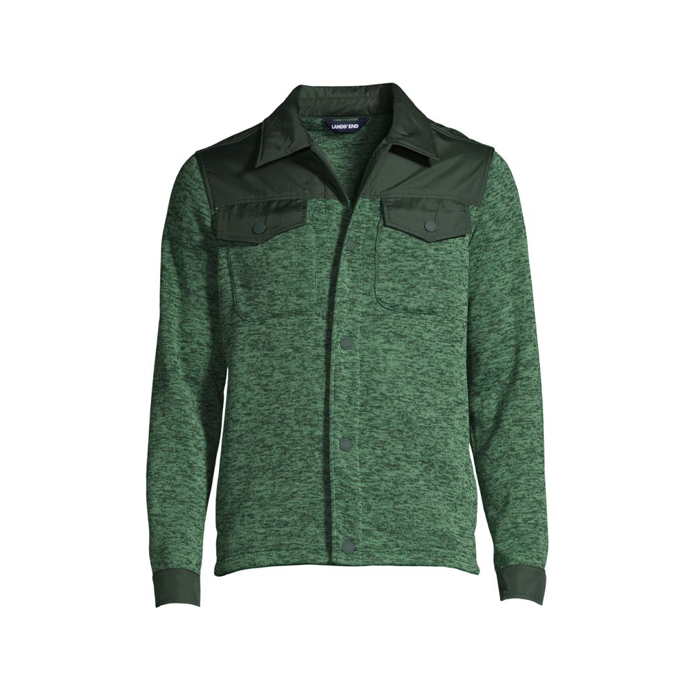 Men's Sweater Fleece Shirt Jacket